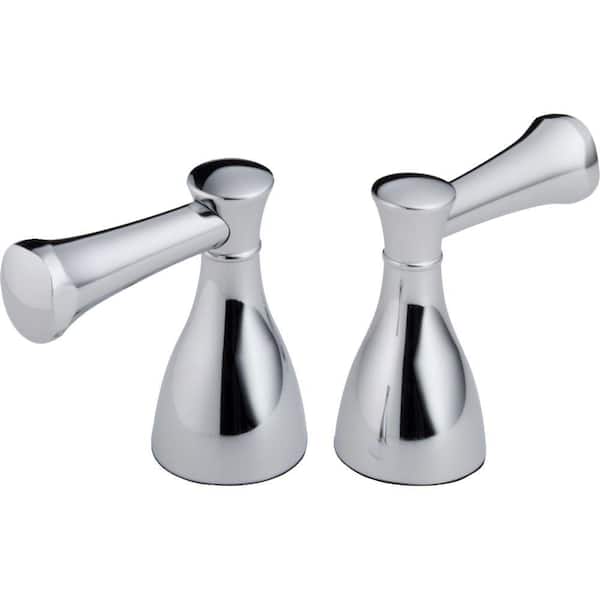 Delta Pair of Lockwood Lever Handles for Roman Tub Faucets in Chrome