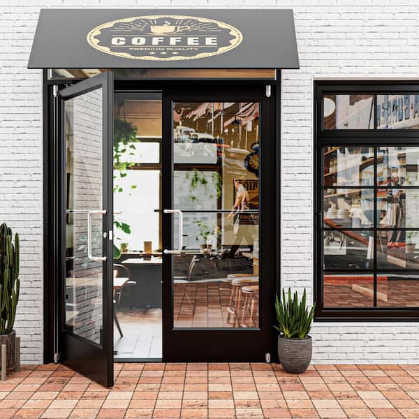 72 in. x 84 in. Bi-Parting Anodized Aluminum Prehung Commercial Door Non Fire Rated