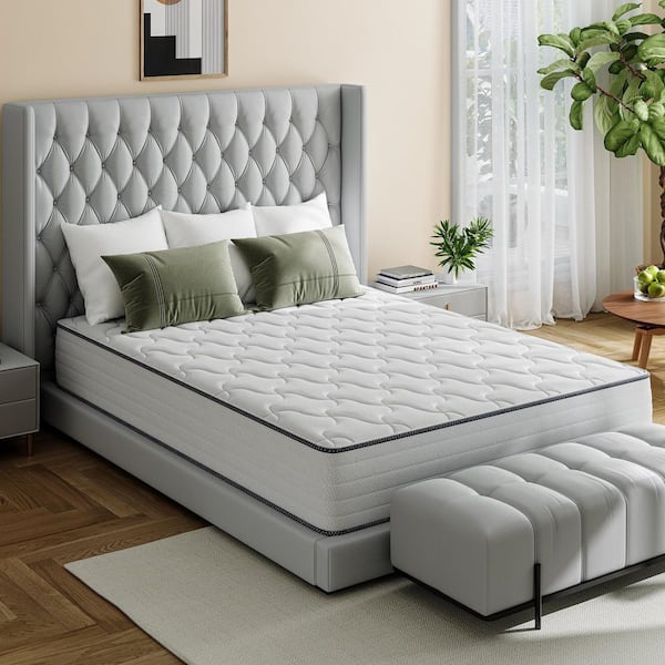 Babo Care King Medium Firmness Hybrid Memory Foam 10 in. Individual Pocket Spring Breathable and Cooling Motion Isolation Mattress