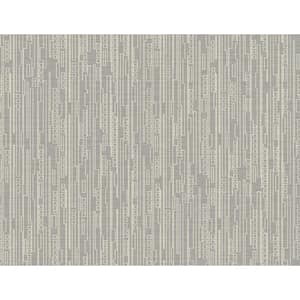 Vertical Geo Beige Paper Strippable Non-Pasted Wallpaper Roll ( Cover 60.75 sq. ft. )