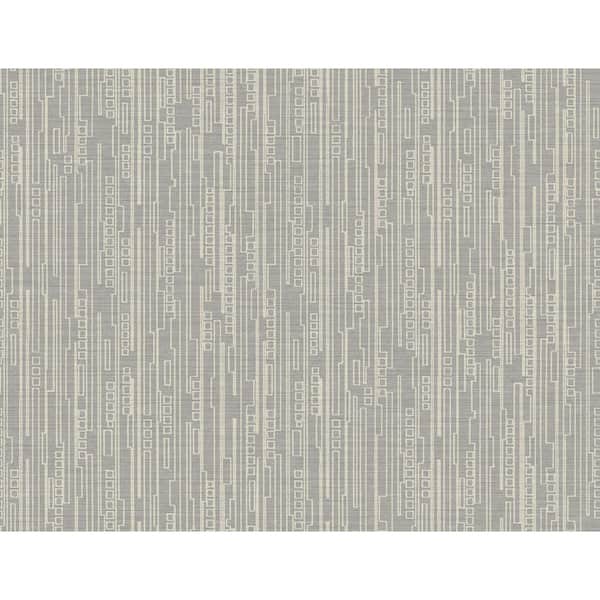 CASA MIA Vertical Geo Beige Paper Strippable Non-Pasted Wallpaper Roll ( Cover 60.75 sq. ft. )