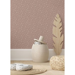 Brown Tatula Floral Matte Paper Non-Pasted Wallpaper Roll