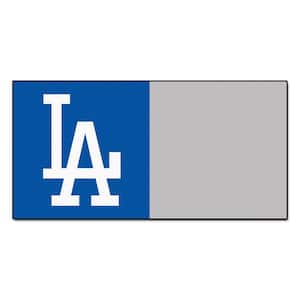 Los Angeles Dodgers Blue Residential 18 in. x 18 in. Peel and Stick Carpet Tile (20 Tiles/Case) 45 sq. ft.