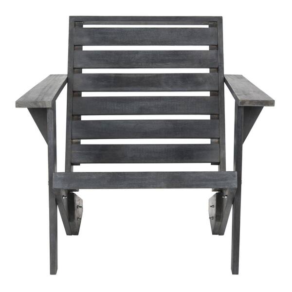Lanty Dark Slate Grey Wood Adirondack Chair