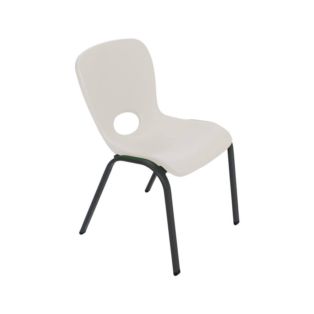 Almond Polyethylene Stackable School Chair for Kids