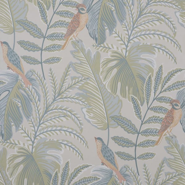 Cleo Pastel Tropical Wallpaper