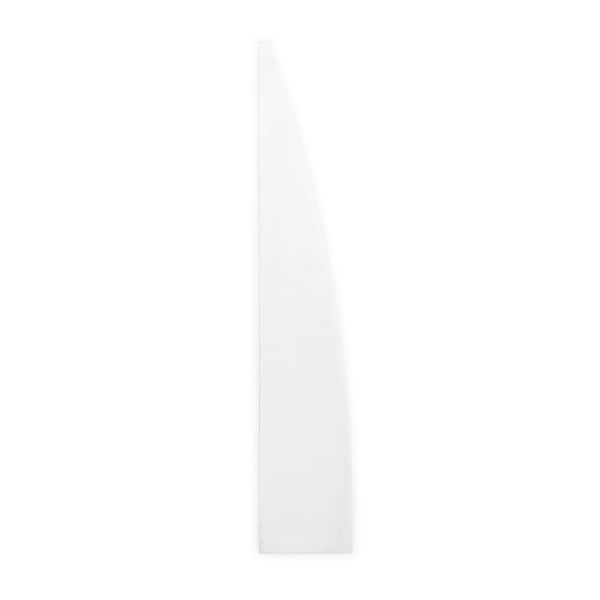 Jeffrey Court Thassos Ledge White 4.25 in x 23.5 in Polished Marble Wall Mount Corner Shelf (0.50 Sq. Ft./Each)