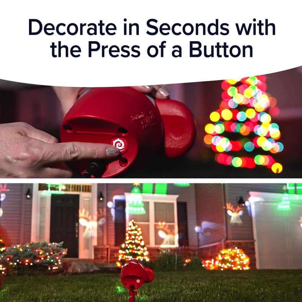 Star Shower Multi-Color LED Christmas Projector with Remote