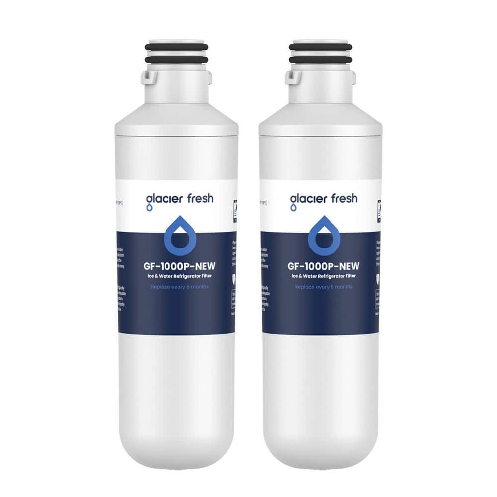 GLACIER FRESH LT1000PC Replacement Refrigerator Water Filter，2-Pack