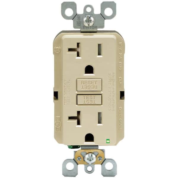 Leviton 20 Amp 125-Volt Duplex SmarTest Self-Test SmartlockPro Tamper ...