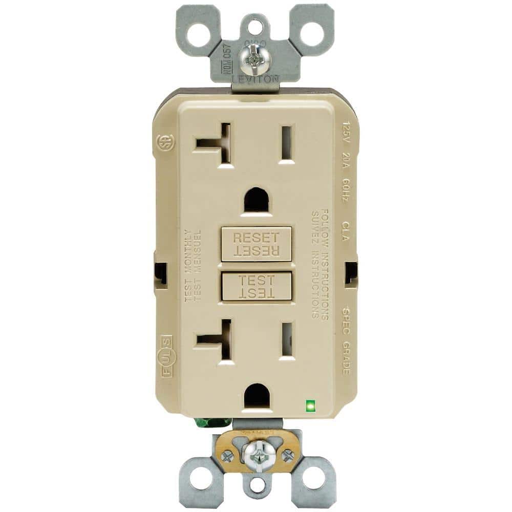 20 Amp 125 V Tamper Resistant Duplex Outlet/Receptacle, Ivory (3-Pack) GFTR2-HI3 price history on PriceWatchPro