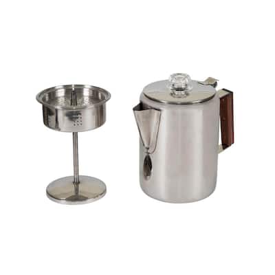 9-Cup Stainless Steel Percolator Coffee Pot