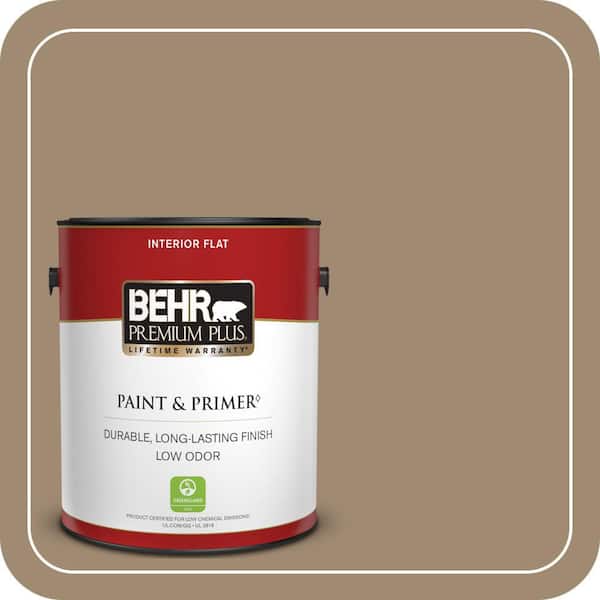 BEHR PREMIUM PLUS 1 gal. #PMD-102 River Mud Flat Low Odor Interior Paint & Primer