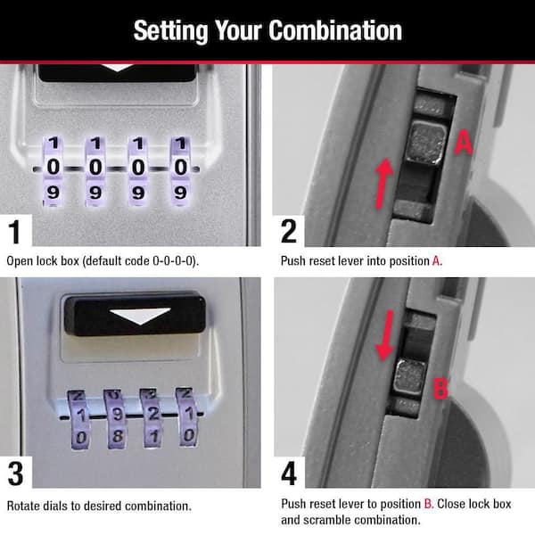 Reviews for Master Lock Lock Box, Resettable Combination Dials