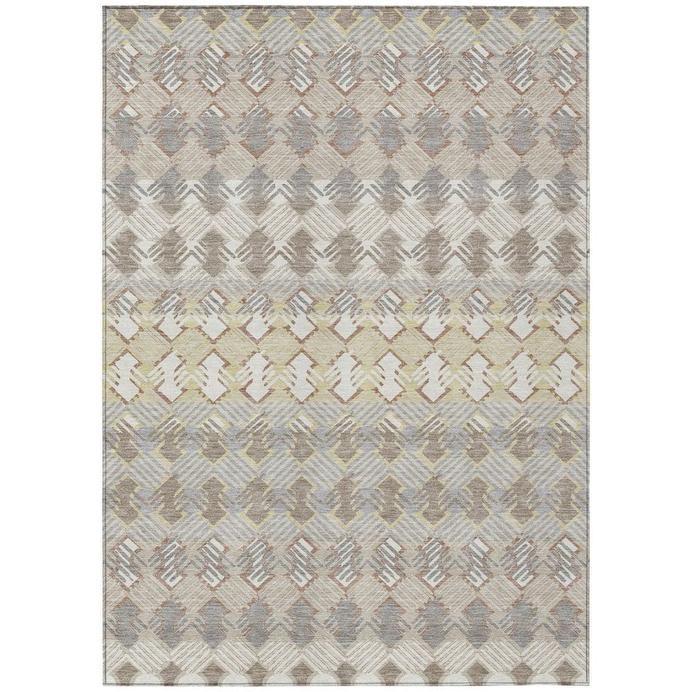 Chantille Machine Washable Indoor/Outdoor Abstract ACN2773 Ivory 3 ft. x 5 ft. Area Rug price history on PriceWatchPro