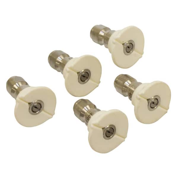 STENS 1/4 in. Tip and Nozzle Size 4 Pressure Washer Nozzle Accessory Kit for General Pump, (5-Pack)