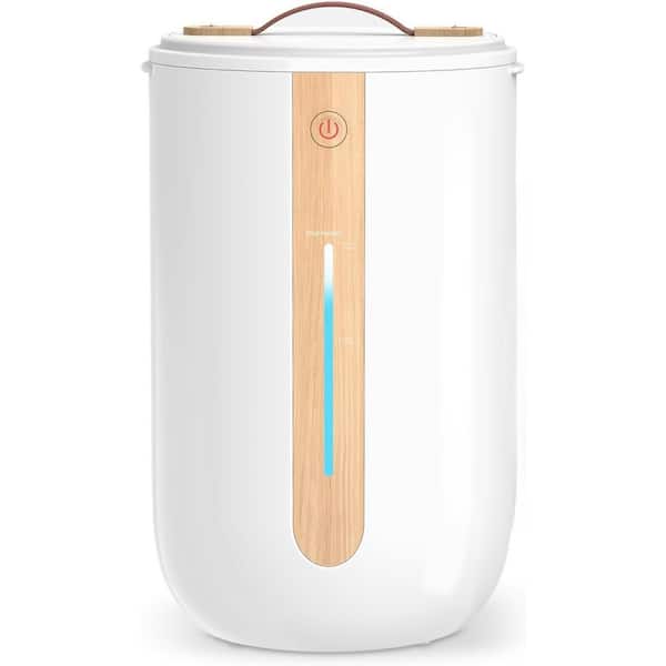 Body Towel Warmer Bucket with Heating Progress Bar, Disc Holder, Leather Handle, Auto Shut-Off, 2 Oversized Electric