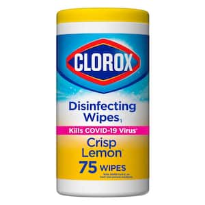 75-Count Crisp Lemon Scent Bleach Free Disinfecting Wipes