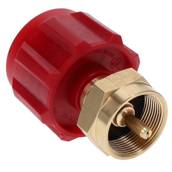 GASONE 1 lb. Propane Refill Adapter Part for Propane Tanks Red QCC Type-1