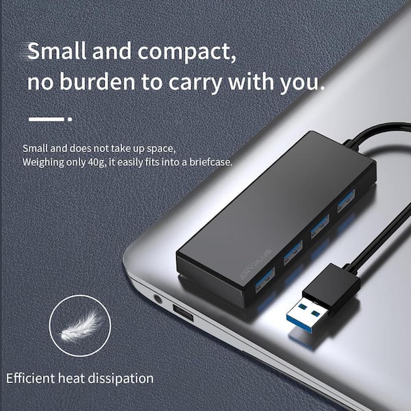 7 Ports Hub USB 3.0 High Speed Multiple Adapter Extension Cable PC Laptop