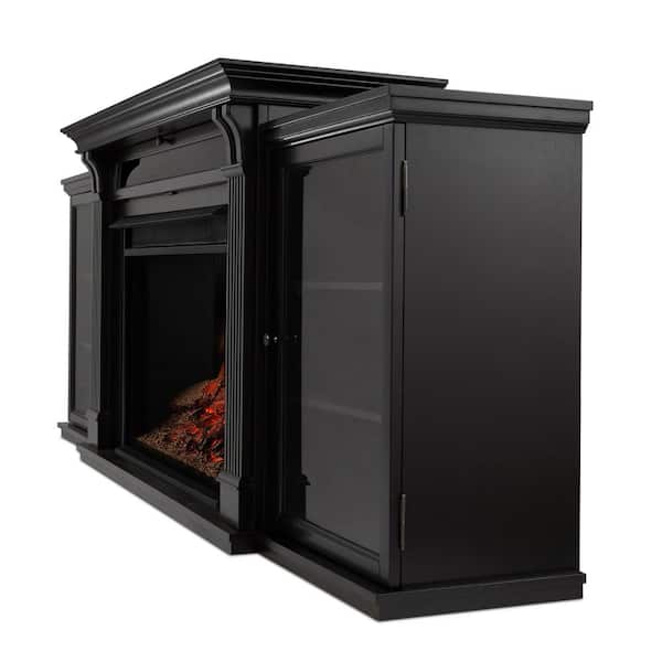Real Flame Tracey Grand 84 In Electric Fireplace Tv Stand Entertainment Center Black 8720e Blk The Home Depot Real Flame Tracey Grand 84 In Electric, Galveston 60 Tv Stand With Electric Fireplace