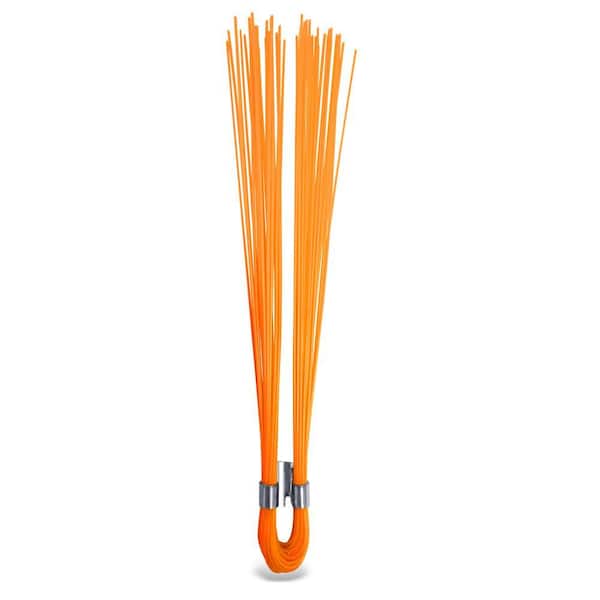 6 in x 0.5 ft Stake Whisker Markers, Flo-Orange, 500 EA