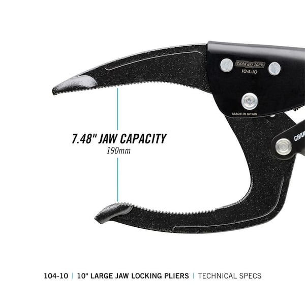 10 in. Large Jaw Locking Pliers