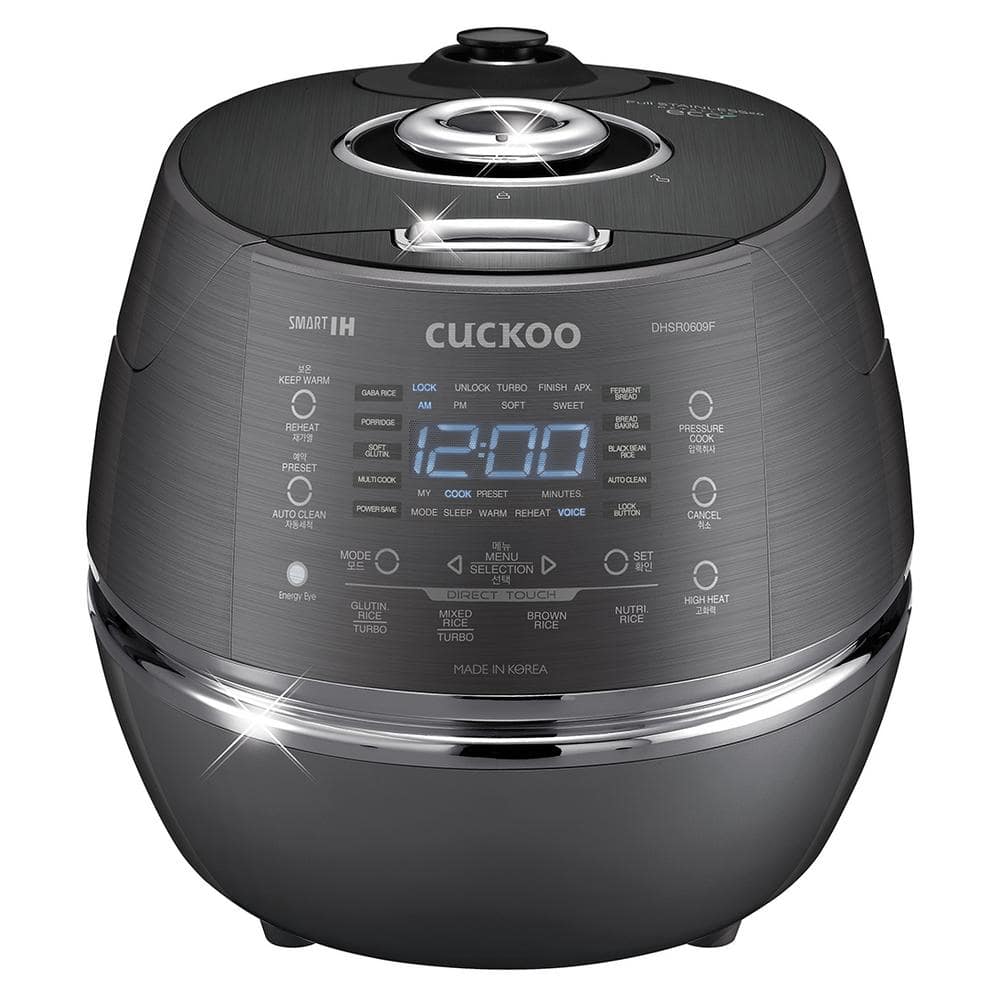 6-Cup Induction Heating Pressure Rice Cooker in Dark Gray