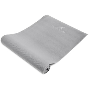 All Purpose Grey 72 in. L x 24 in. W x 0.25 in. T Original Exercise Yoga Mat with Carrying Straps, Non Slip (12 sq. ft.)