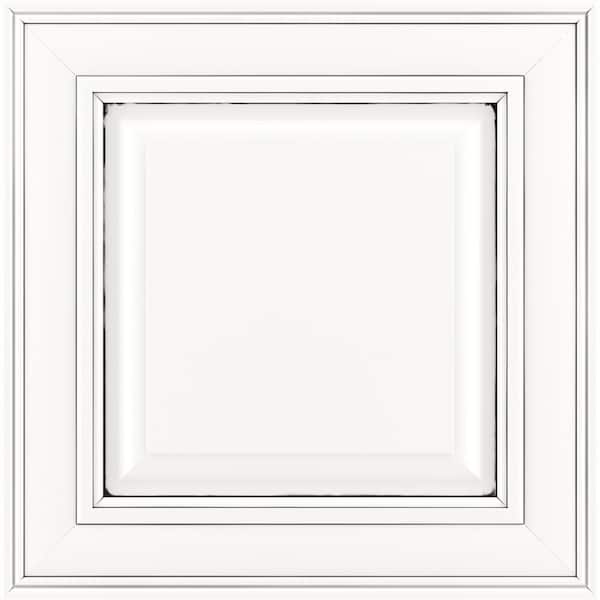 Savannah 11 9/16-in. W x 3/4-in. D x 11 1/2-in. H in Painted Pewter Glaze Cabinet Door Sample