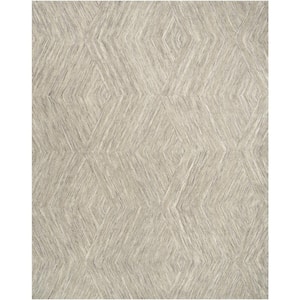 Graceful Grey 8 ft. x 10 ft. Geometric Contemporary Area Rug