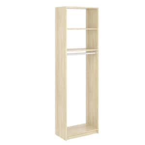 14 in. W D x 25.375 in. W x 84 in. H Wheat Medium Hanging Tower Wood Closet System