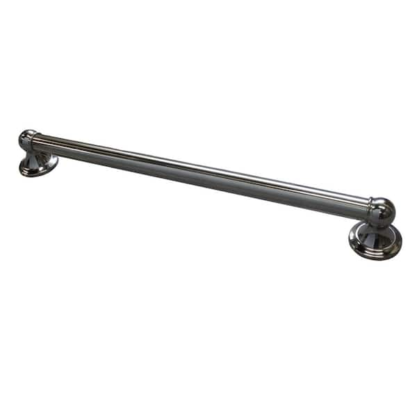 Series 2 18 in. Decorative Safety Grab Bar in Satin Nickel