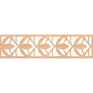 Salem Fretwork 0.25 in. D x 47 in. W x 12 in. L Hickory Wood Panel Moulding