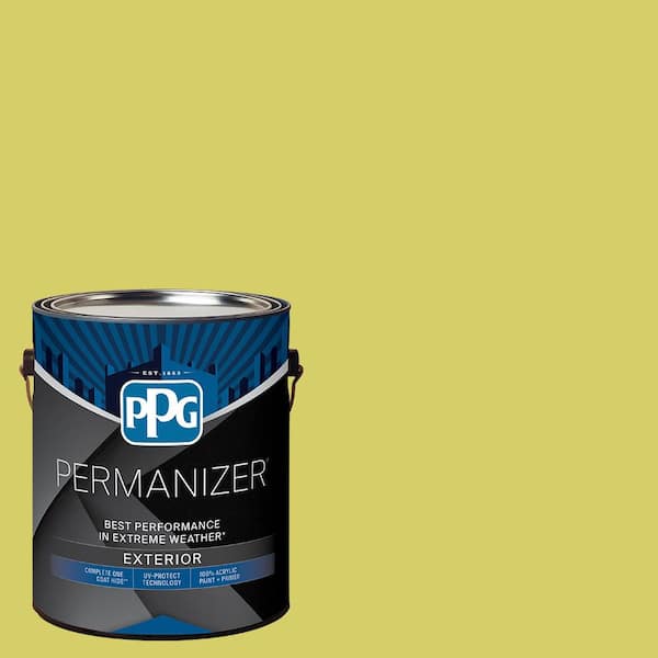 PERMANIZER 1 gal. PPG1218-4 Force of Nature Flat Exterior Paint