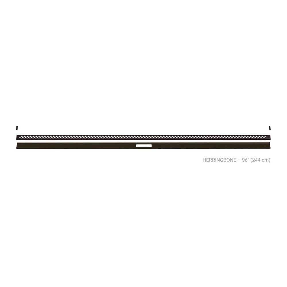 Kerdi-Line-Vario Bronze 96 in. Herringbone Grate and Channel Floor Installation Kit for Accessory price history on PriceWatchPro