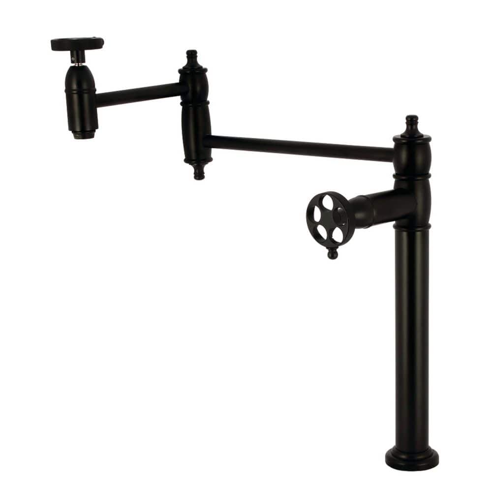 Wendell Deck Mount Pot Filler in Matte Black price history on PriceWatchPro