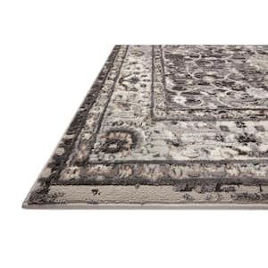 Estelle Charcoal/Grey 5 ft. 3 in. x 7 ft. 8 in. Oriental Area Rug
