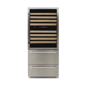 29.5 in. 135-Bottle Wine Cooler and Drawer
