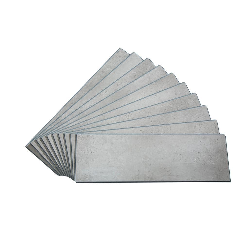 22.8 in. L x 7.31 in. W Frost Nickel Waterproof Adhesive No Grout Vinyl Wall Tile (11 sq. ft./Case) price history on PriceWatchPro