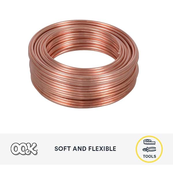 OOK 25 ft. 35 lb. 18-Gauge Copper Hobby Wire 50161 - The Home Depot