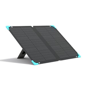 80-Watt E.Flex Portable Monocrystalline Solar Panel, Foldable Solar Charger for Power Station/Generator, Waterproof