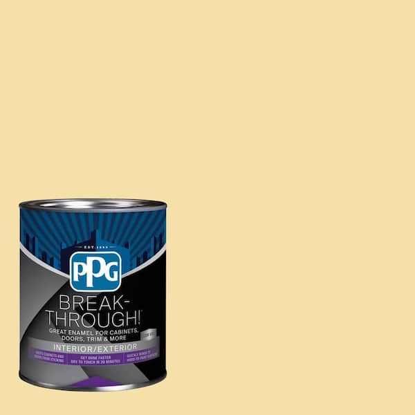Break-Through! 1 qt. PPG1210-3 Visionary Satin Interior/Exterior Door, Trim and Cabinet Paint