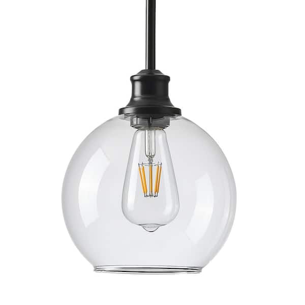GoYeel 7.28 in. Clear Glass Globe Pendant Shade with 1.77 in. Fitter