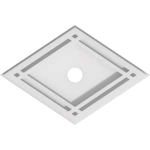 1 in. P X 10 in. W X 6-5/8 in. H X 1 in. ID Diamond Architectural Grade PVC Contemporary Ceiling Medallion