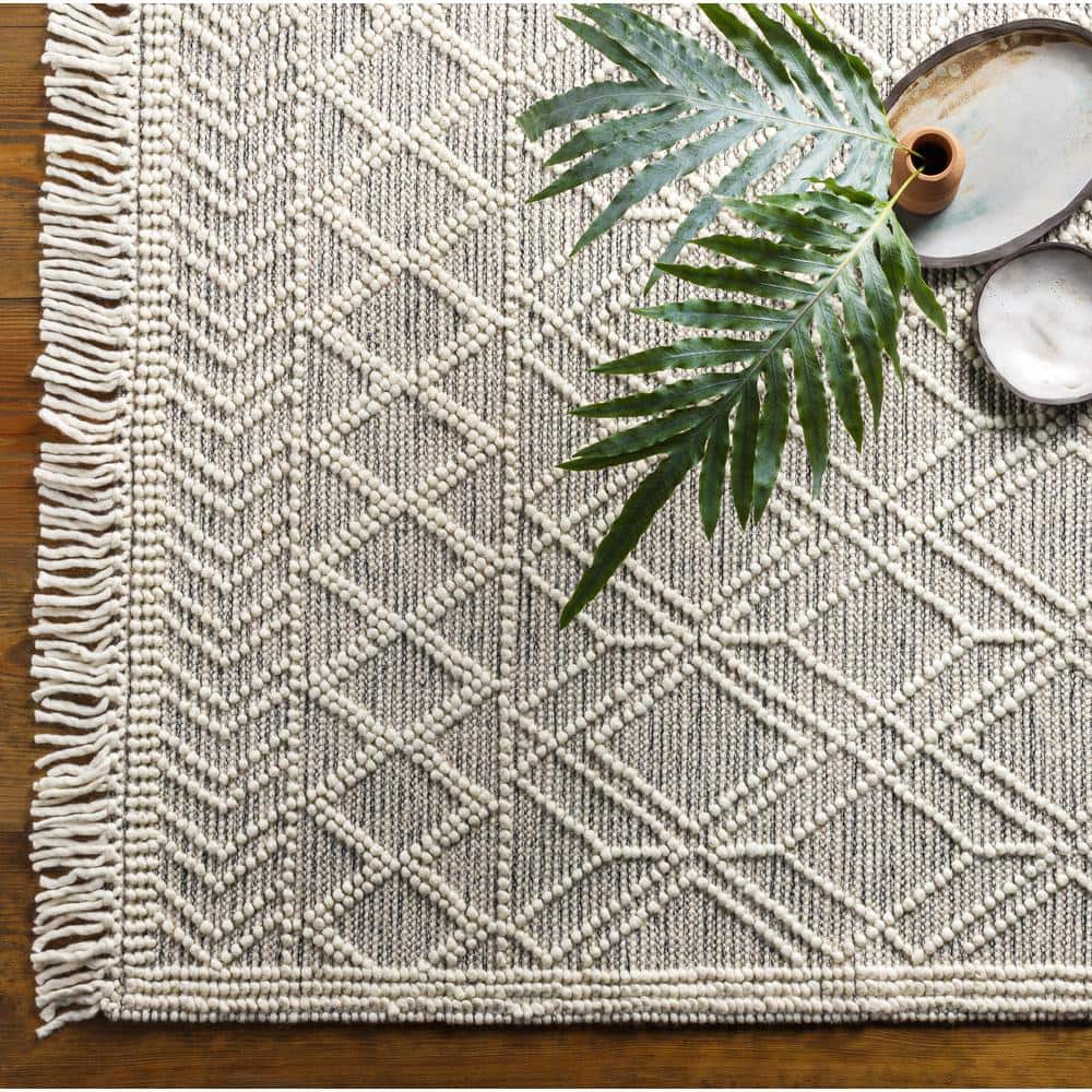 Staveley Ivory Flat Woven Wool 8' x 10' Area Rug