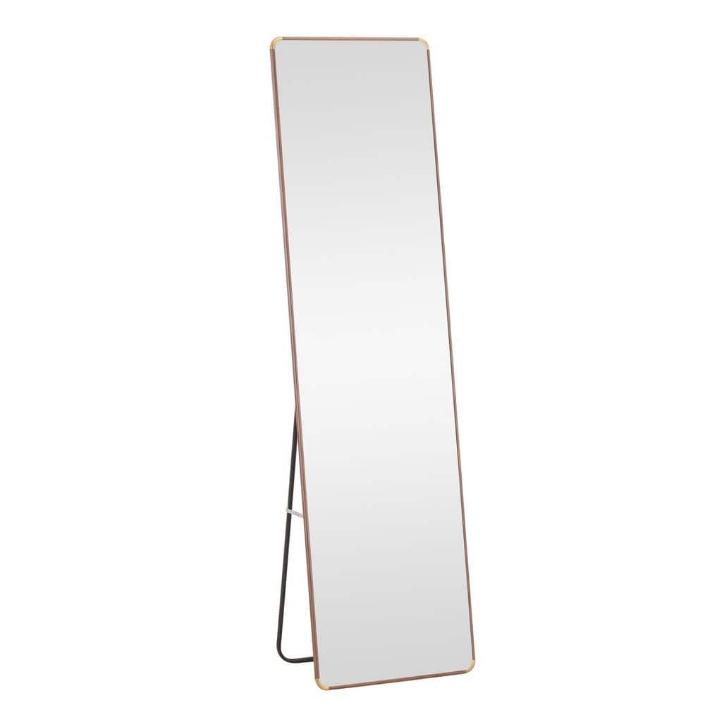 23.2 in. W x 65 in. H Aluminum Alloy Metal Frame Wall Mirror Floor Mounted 