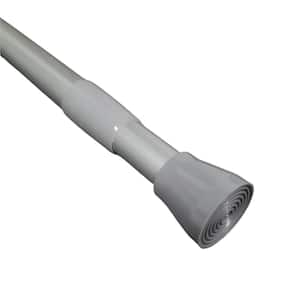 43 in. to 79 in. Tension Adjustable Shower Curtain Rod Silver