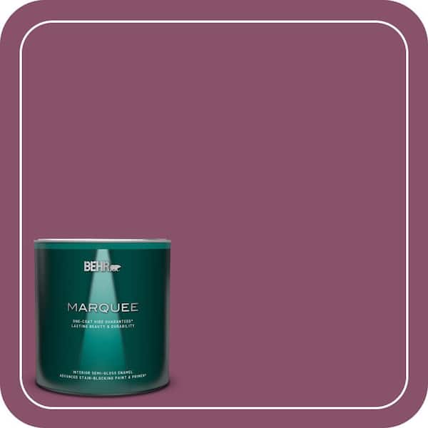 BEHR MARQUEE 1 qt. #M120-7 Raspberry Crush Semi-Gloss Enamel Interior Paint & Primer