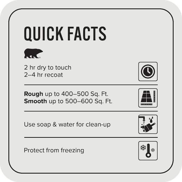1 gal. #PFC-66 Ice White Solid Color Flat Interior/Exterior Concrete Stain